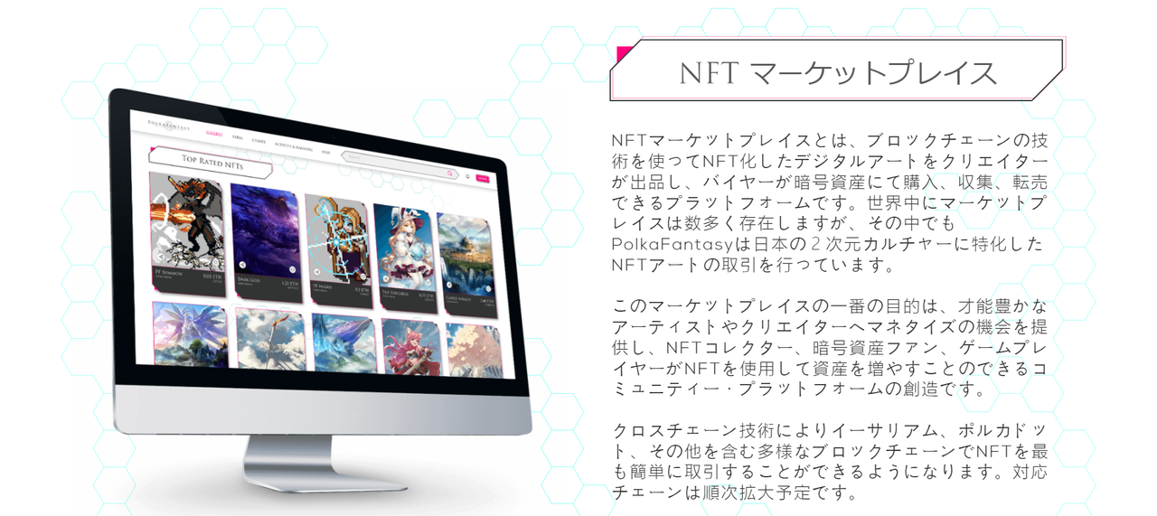 ポルカファンタジーの始め方_NFTマーケットプレイスも開設