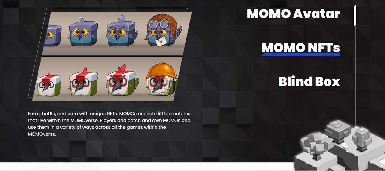 仮想通貨MOBOXの特徴_キャラクター「MOMO」を使った取引もできる