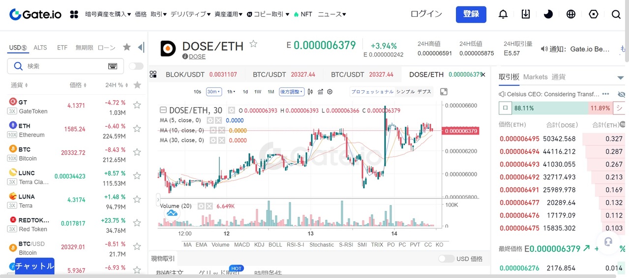 Dustland（ダストランド）の始め方_仮想通貨DOSEの購入