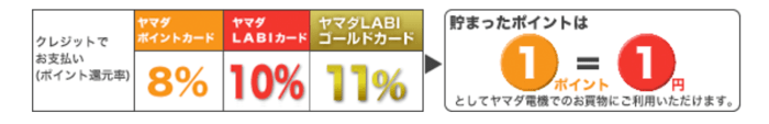 ヤマダ電機で1番お得な支払い方法